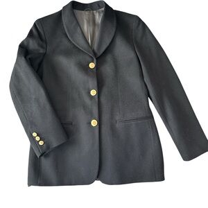 Italian Pietrafesa for Studio 121 Black Wool Blazer